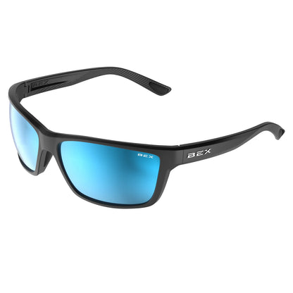 BEX - Davis Sunglasses in Black, Sienna, & Blue Angler Pro