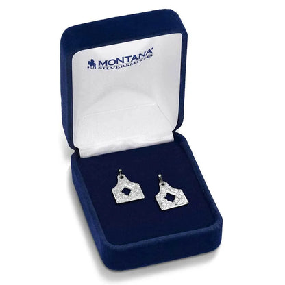 Montana Silversmith Out West Cow Tag Earrings