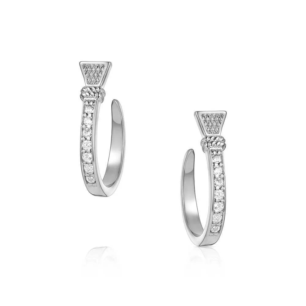 Montana Silversmith Horseshoe Nail Hoop Earrings