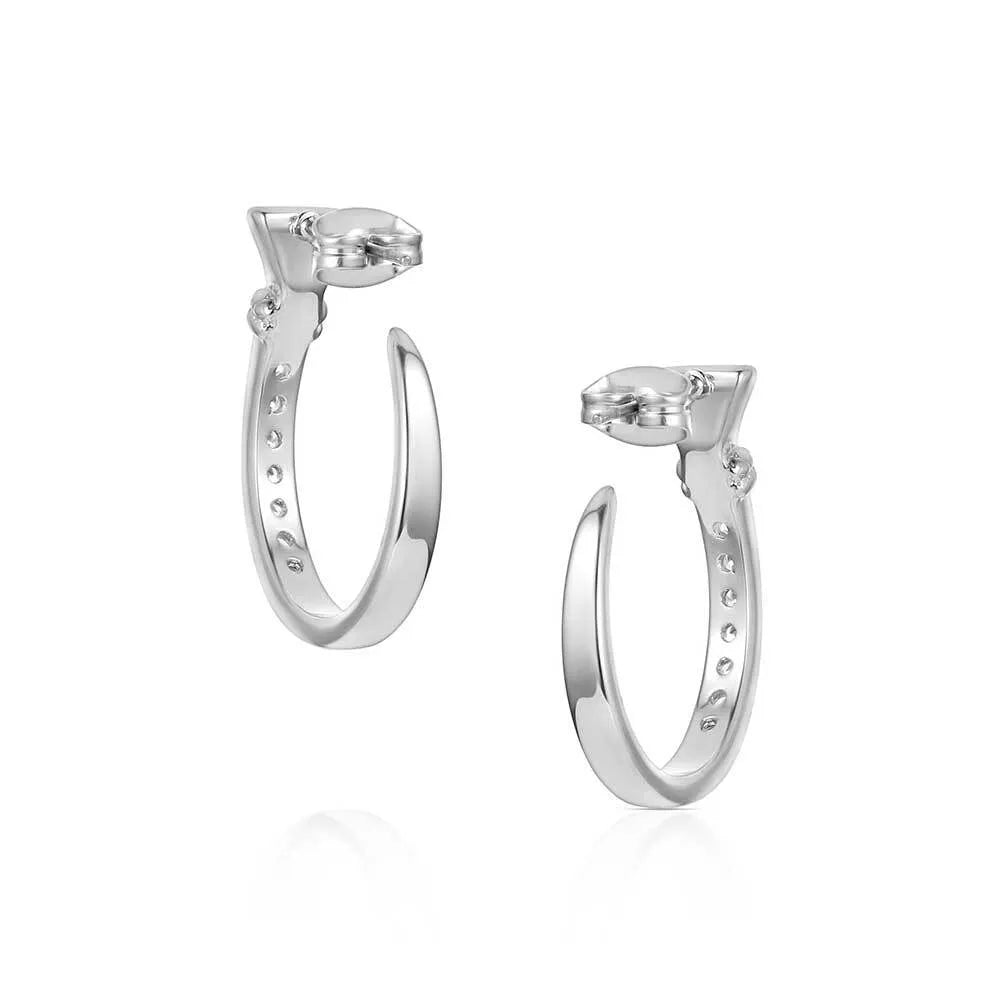 Montana Silversmith Horseshoe Nail Hoop Earrings