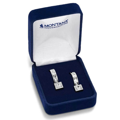 Montana Silversmith Desert Whirl Engraved Hoop Earrings