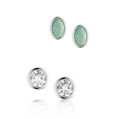 Montana Silversmith Circle Four Post Earring Set