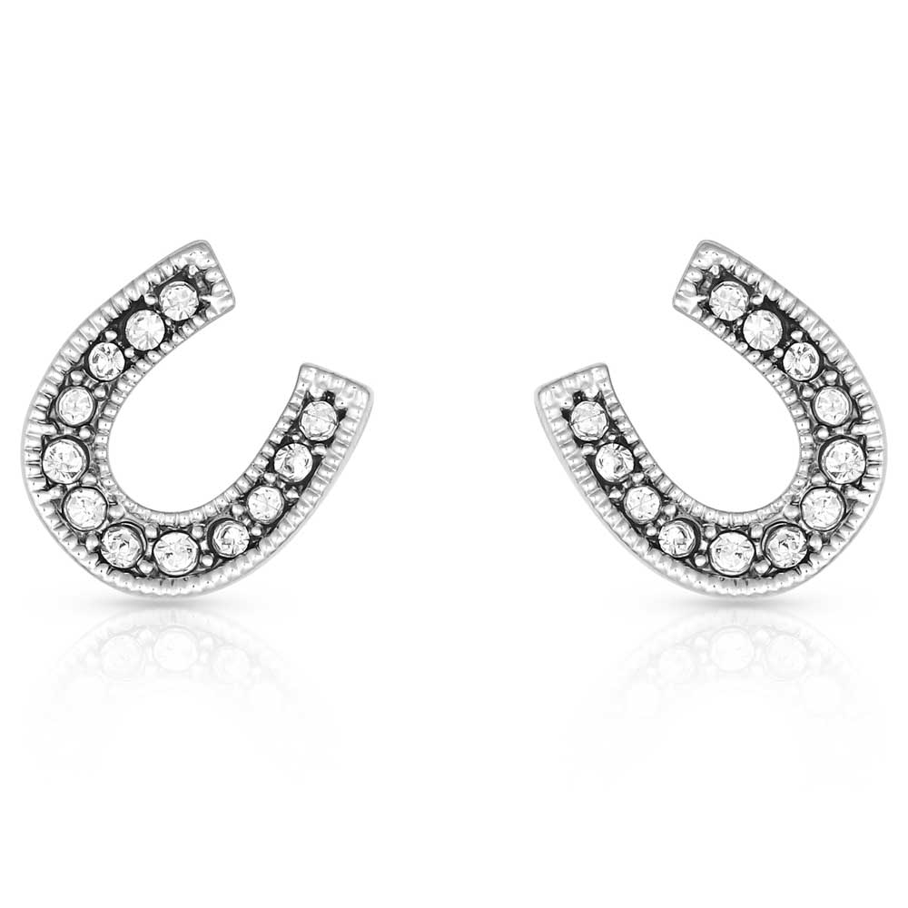 Montana Silversmith Crystal Clear Stuck on Luck Post Earrings