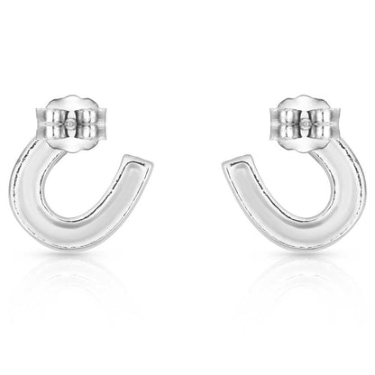Montana Silversmith Crystal Clear Stuck on Luck Post Earrings
