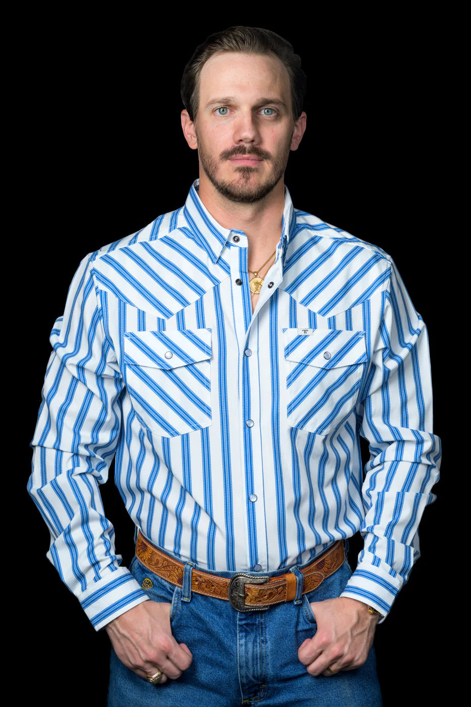 Ferrell The Eric - Long Sleeve Snap Shirt