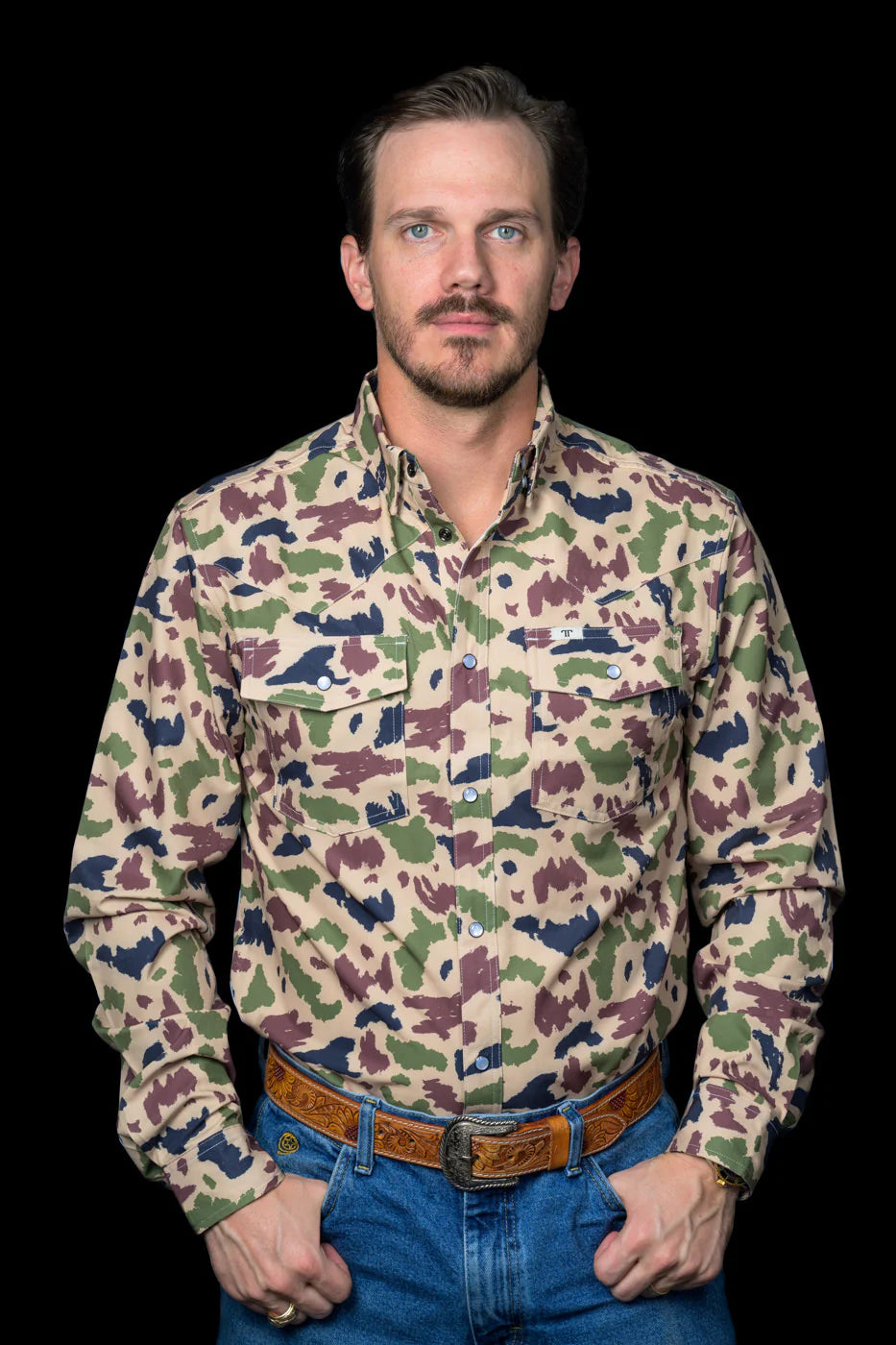 Ferrell Camo Long Sleeve Snap Shirt