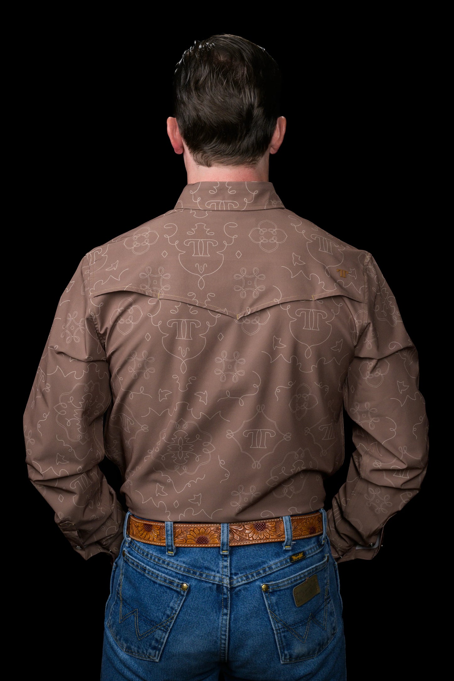 Ferrell The Carson in Brown - Long Sleeve Snap Shirt
