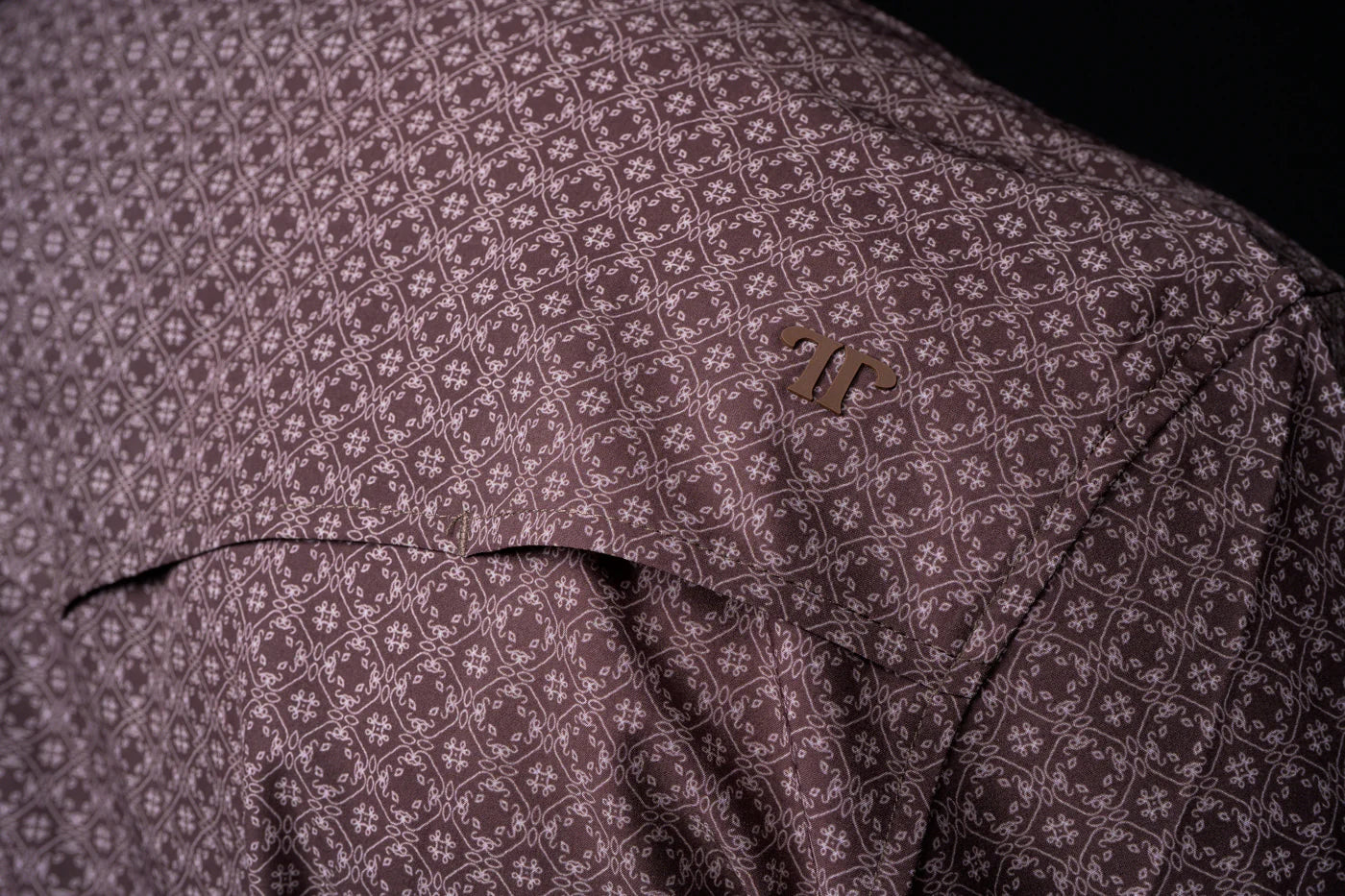 Ferrell The Silas in Brown - Long Sleeve Snap Shirt