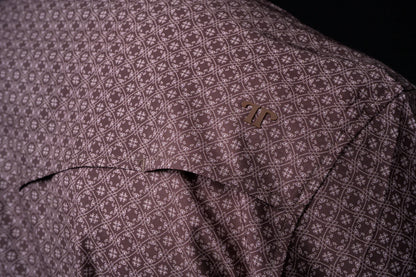 Ferrell The Silas in Brown - Long Sleeve Snap Shirt