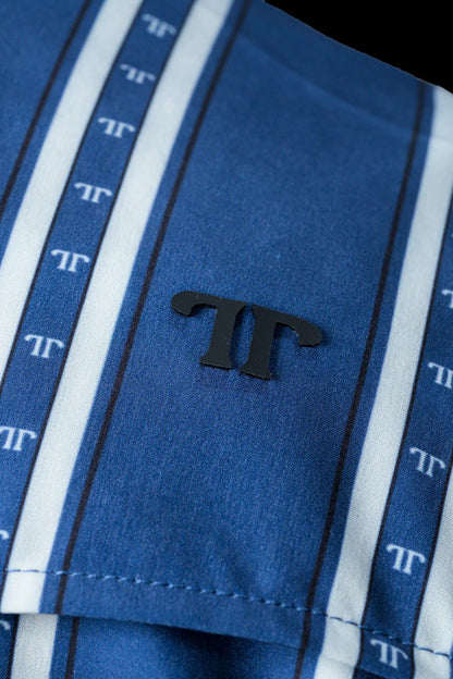 Ferrel The Tucker in Blue - Long Sleeve Snap Shirt