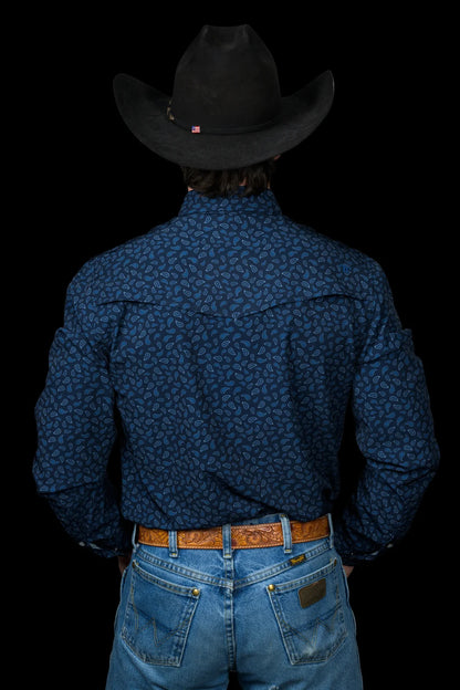 Ferrell The Griffin Long Sleeve Pearl Snap Shirt