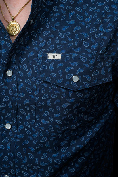 Ferrell The Griffin Long Sleeve Pearl Snap Shirt