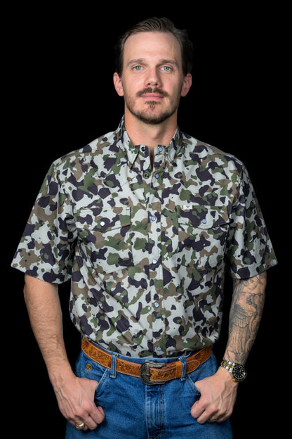 Ferrell Camo 2.0 Short Sleeve Snap Shirt
