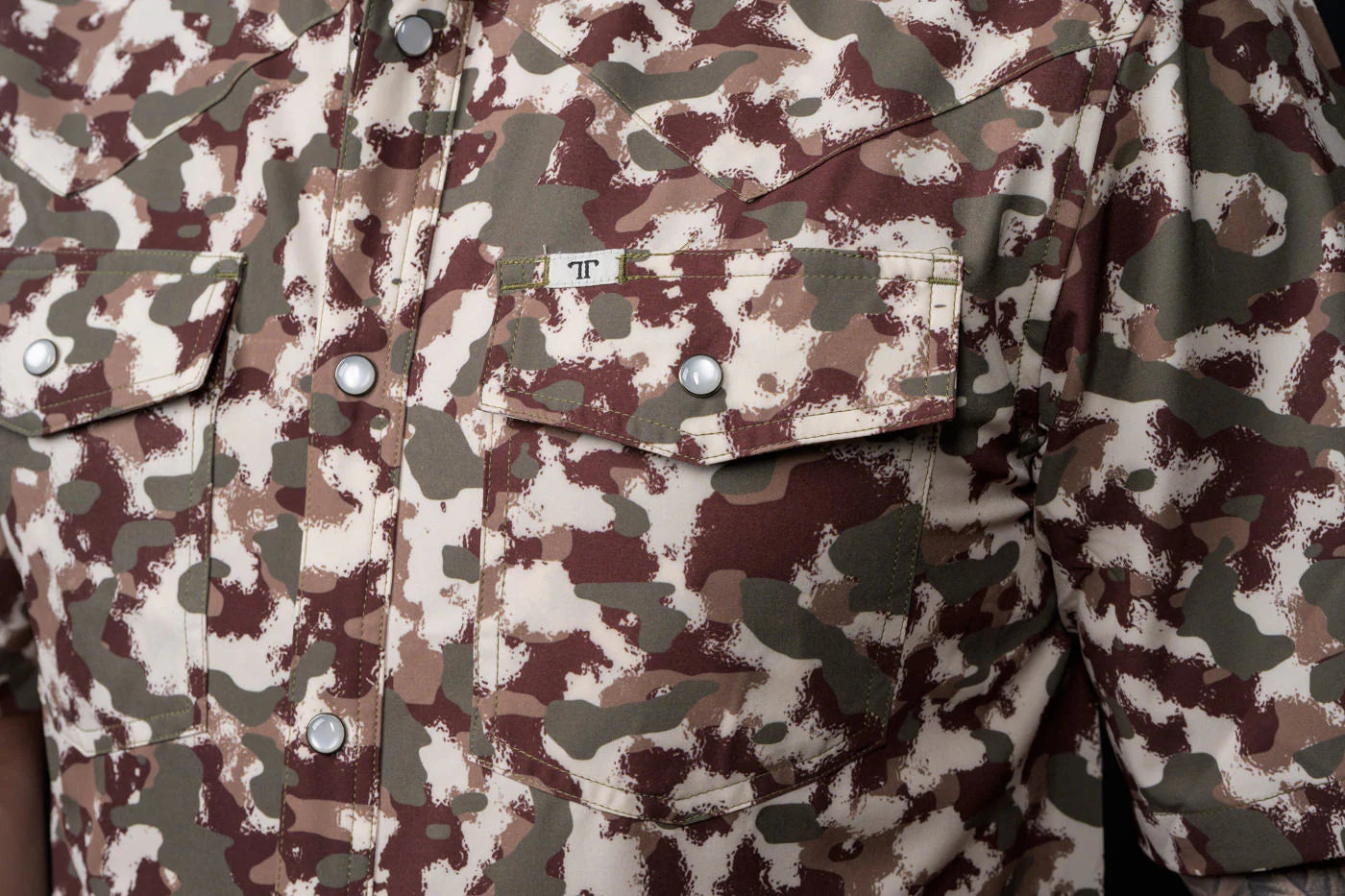 Ferrel Camo Lite Short Sleeve Snap Shirt