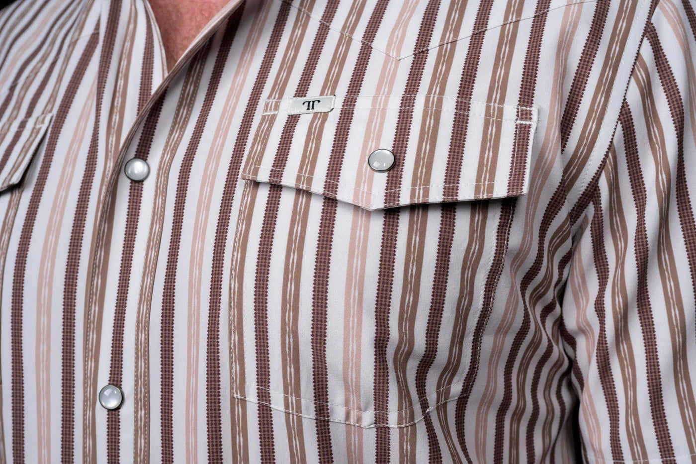 Ferrell The Wyatt - Brown Short Sleeve Snap Shirt