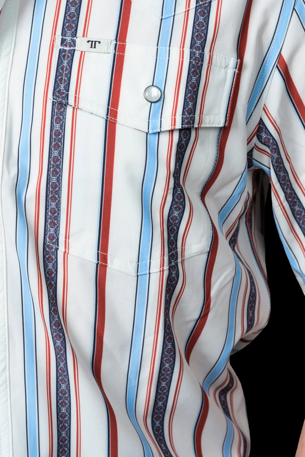 Ferrell The Brooks in White - Short Sleeve Snap Shirt