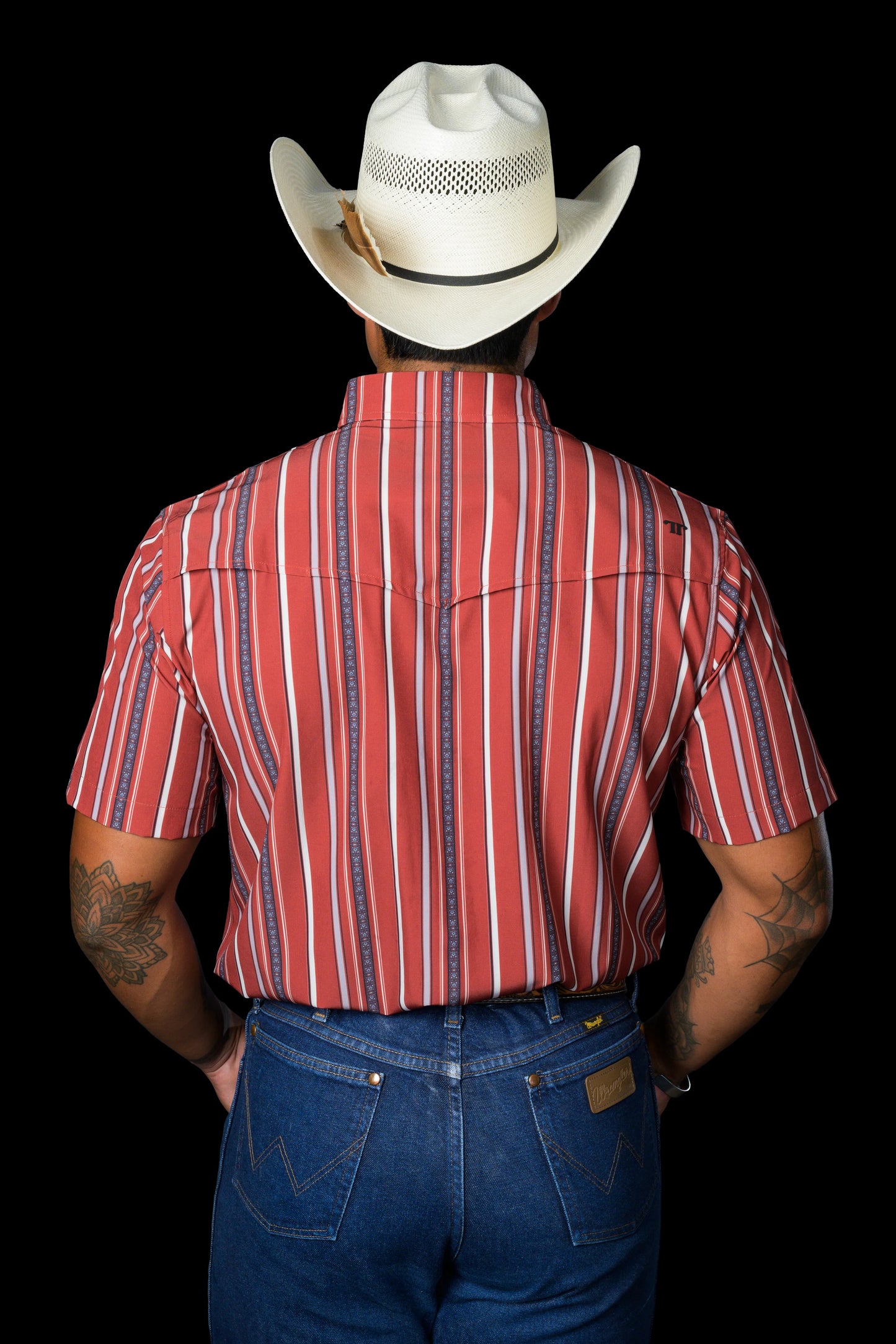 Ferrell The Brooks in Red - Short Sleeve Snap Shirt