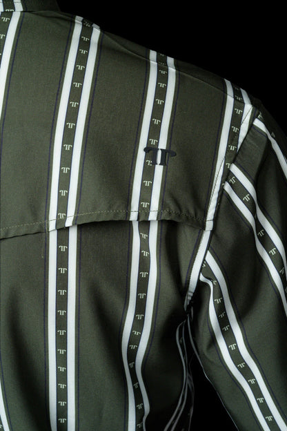 Ferrell The Tucker in Green - Short Sleeve Snap Shirt