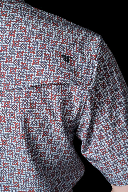 Ferrell The Colton in Red - Short Sleeve Snap Shirt