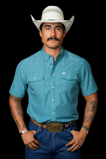 Ferrell The Miles -Short Sleeve Snap Shirt