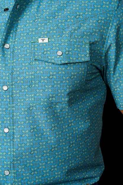 Ferrell The Miles -Short Sleeve Snap Shirt