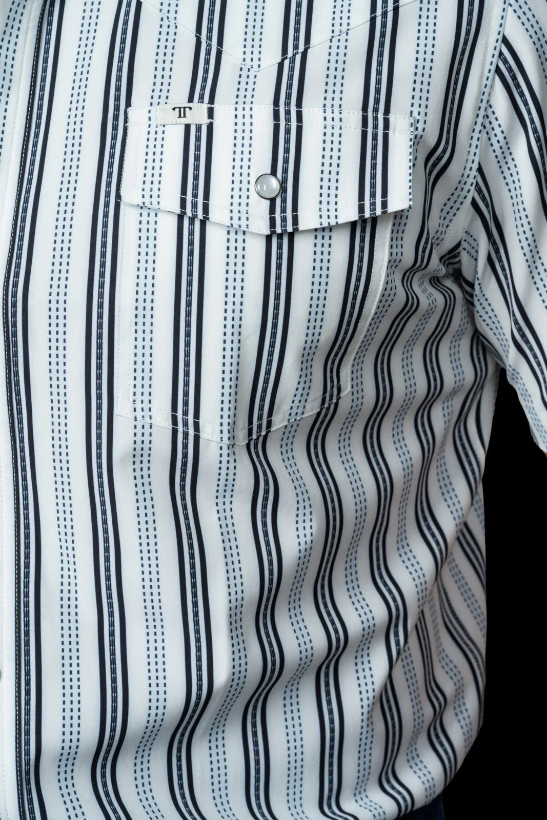 Ferrell The Jake in White - Short Sleeve Snap Shirt