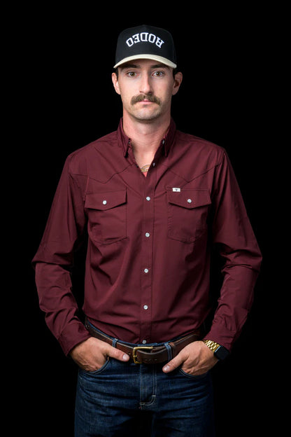 Ferrell CORE - Maroon Long Sleeve Shirt
