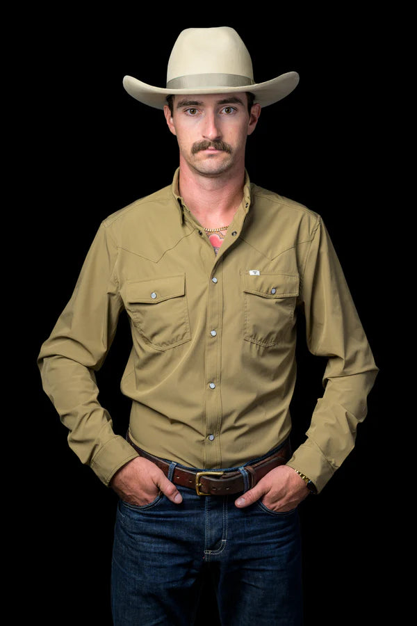 Ferrell CORE - Khaki Long Sleeve Shirt