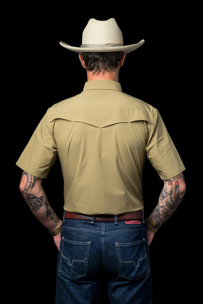 Ferrell CORE - Khaki Short Sleeve Snap Shirt