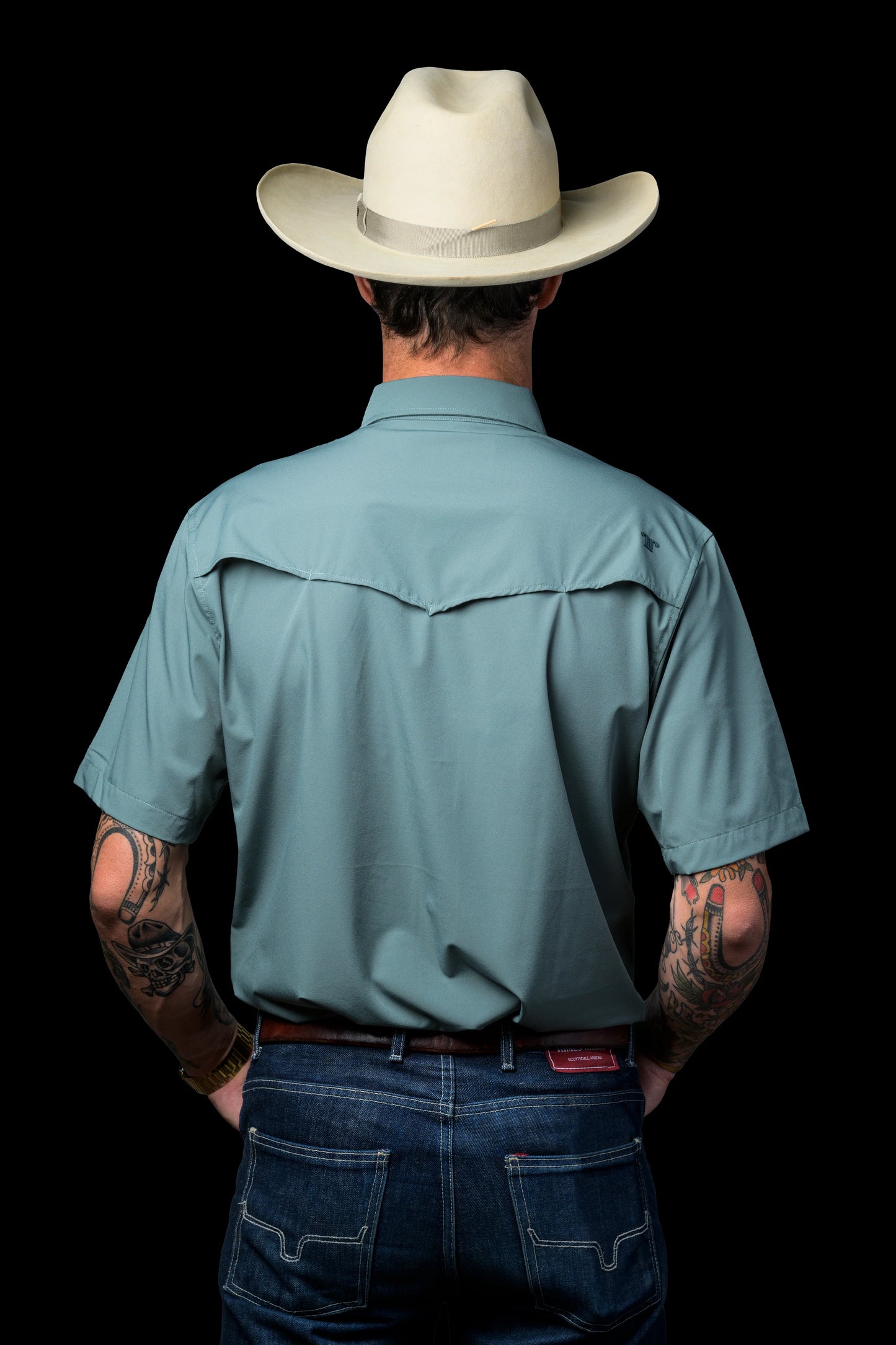 Ferrell CORE - Aqua Short Sleeve Snap Shirt