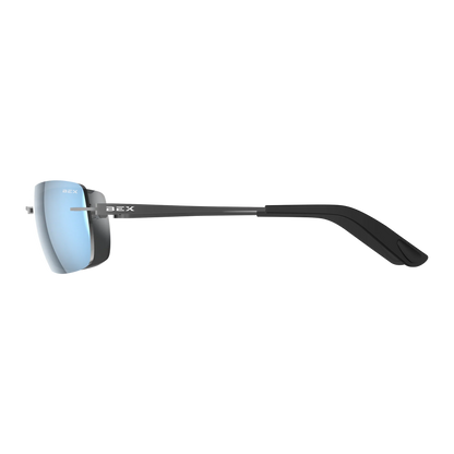 BEX - Fynnland X-OTG Sunglasses in Gunmetal, Gray, & Blue