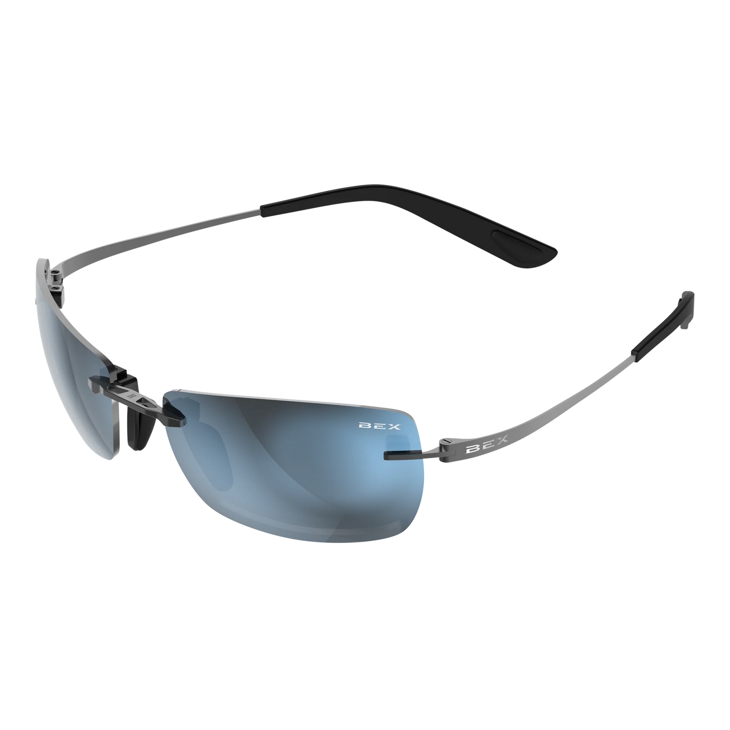 BEX - Fynnland X-OTG Sunglasses in Gunmetal, Gray, & Blue