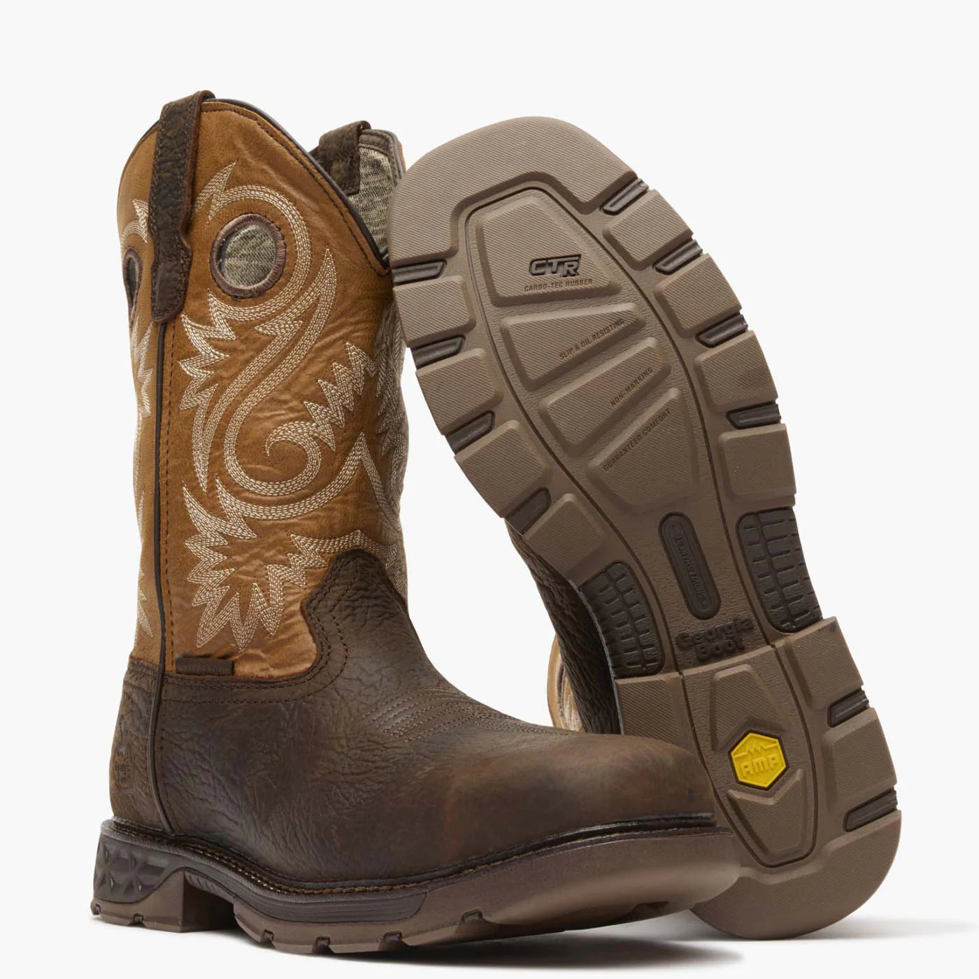 Georgia Boot Carbo-Tec FLX 11" Waterproof Alloy Toe Pull On Work Boots