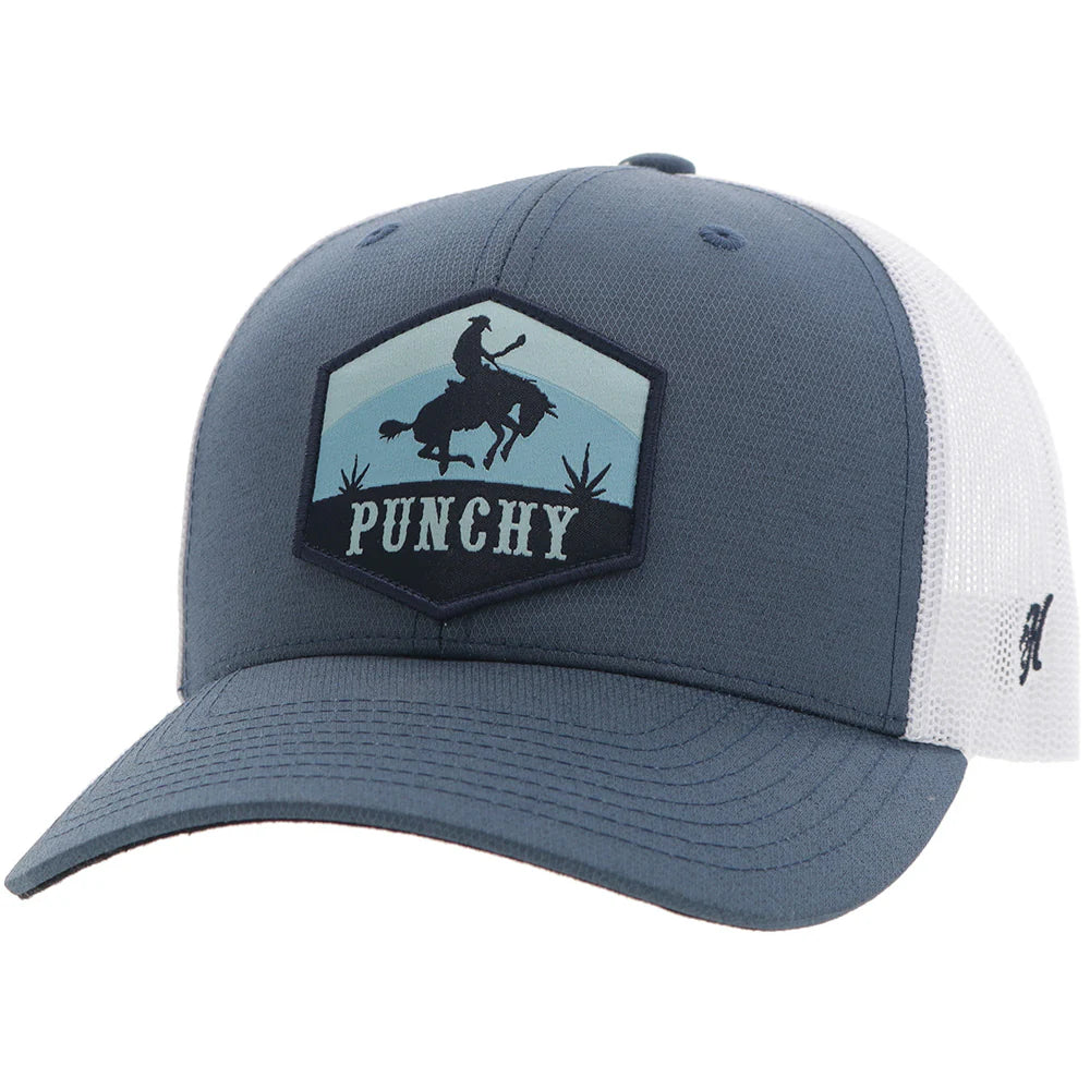 Hooey "Ranchero" Punchy Blue & White Hat