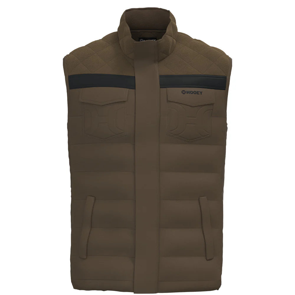 Hooey "Banff" Brown Puffer Vest