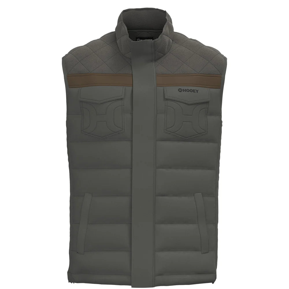 Hooey "Banff" Grey Puffer Vest