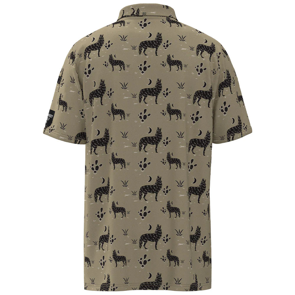 Hooey Youth "Hot Shot" Taupe Polo