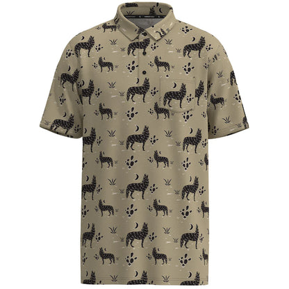 Hooey Youth "Hot Shot" Taupe Polo