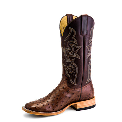 AB Top Hand Collection Kango Tobac FQ Ostrich Boots