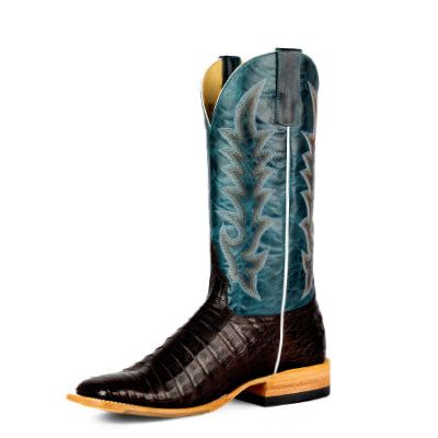 AB Top Hand Collection Chocolate Caiman Belly Boots