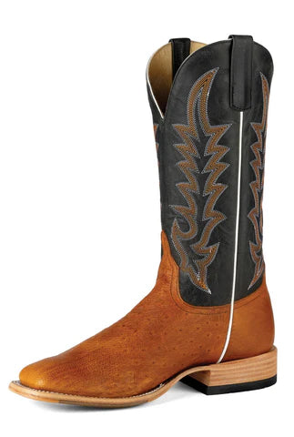 AB Top Hand Collection Cognac Soft Smooth Ostrich Boots