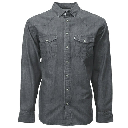 Hooey "Tombstone Corduroy" Pearl Snaps Long Sleeve Shirt