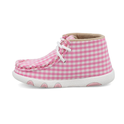 Twisted X Pink Gingnam Chukka Driving Mocs