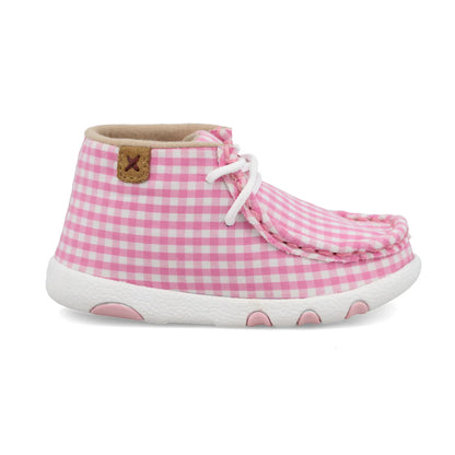 Twisted X Pink Gingnam Chukka Driving Mocs