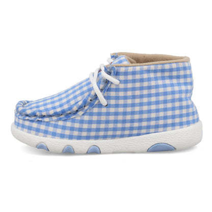 Twisted X Blue Gingham Chukka Driving Moc