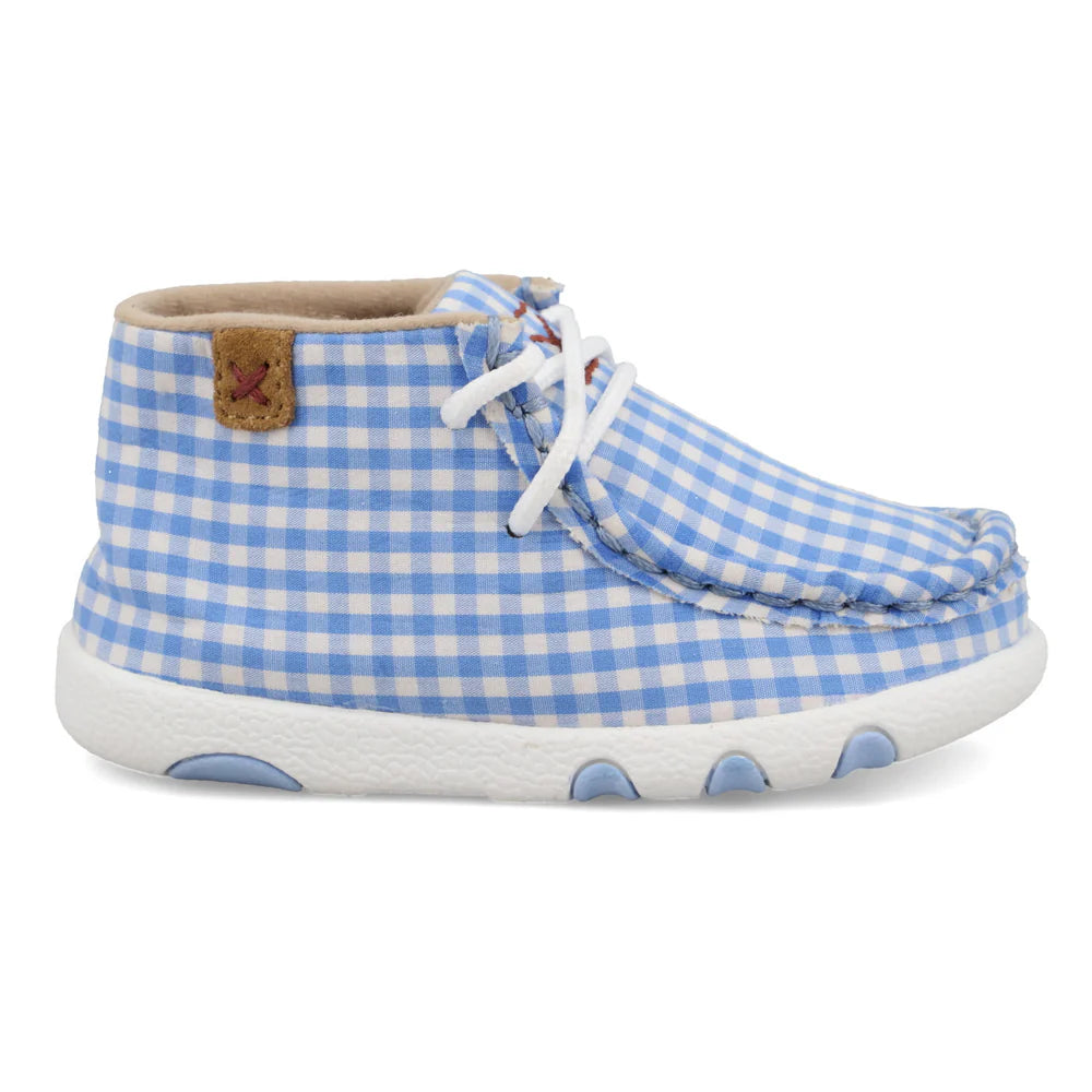 Twisted X Blue Gingham Chukka Driving Moc