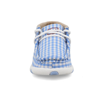 Twisted X Blue Gingham Chukka Driving Moc