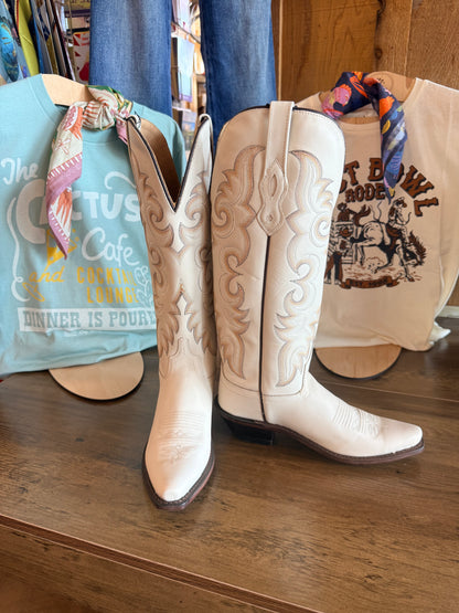 Old West Toasted Marshmallow Crème Boots