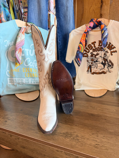 Old West Toasted Marshmallow Crème Boots