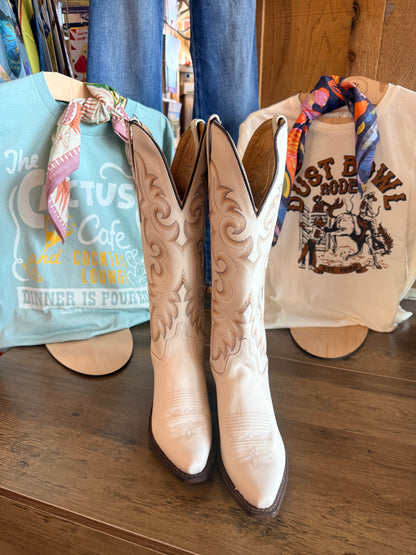 Old West Toasted Marshmallow Crème Boots